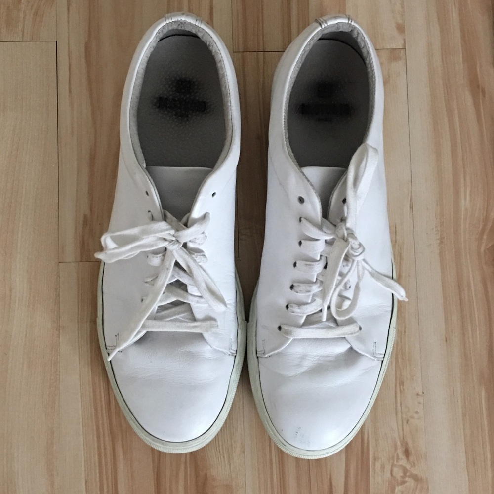 White Leather Shoes Common Project Paris 44 Low